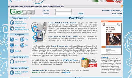 portale Vetinfo