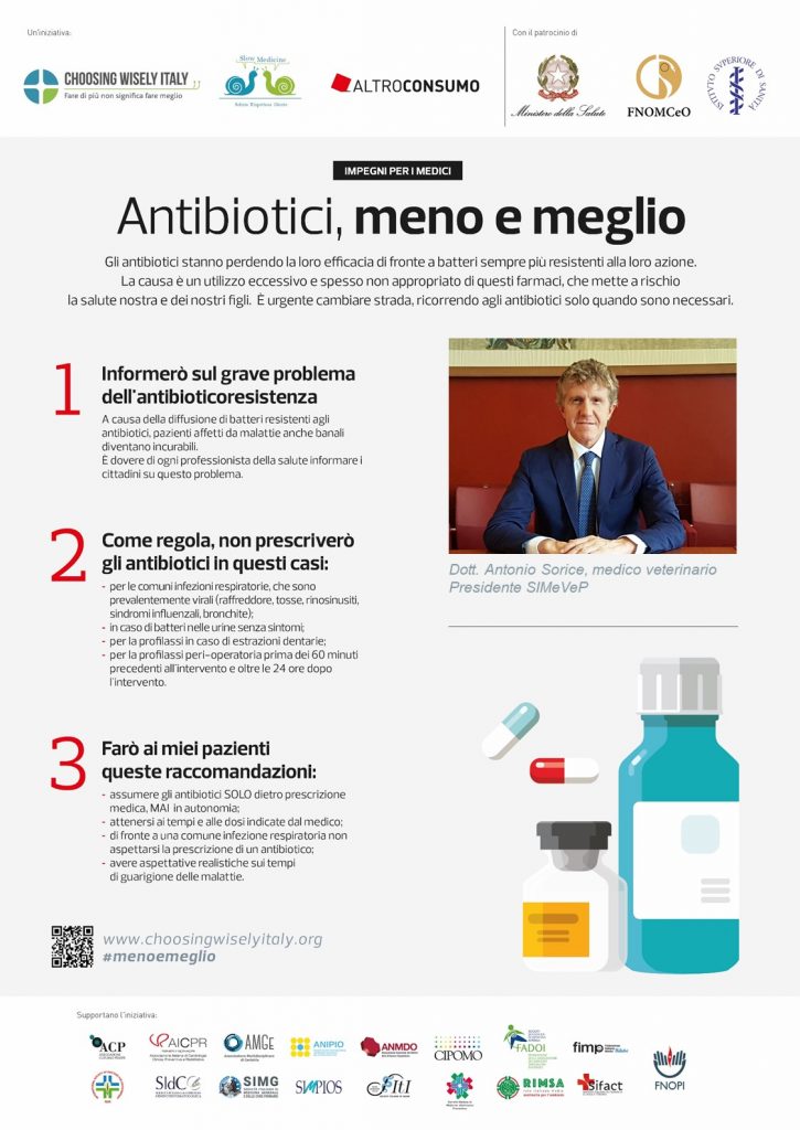 Antibiotici, meno e meglio